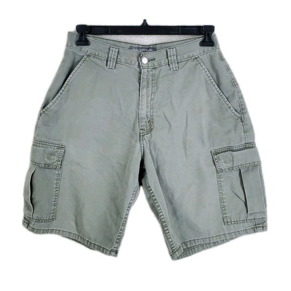 Vtg Y2K SilverTab Levis Cargo Jorts Shorts Mens 31 Gray Wide Leg (30x10) - Picture 1 of 11